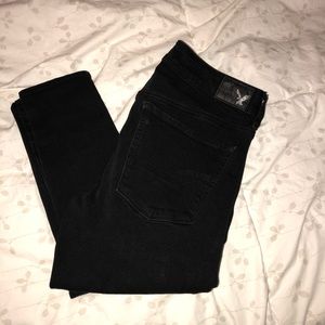 American Eagle 360 super stretch black jeggings